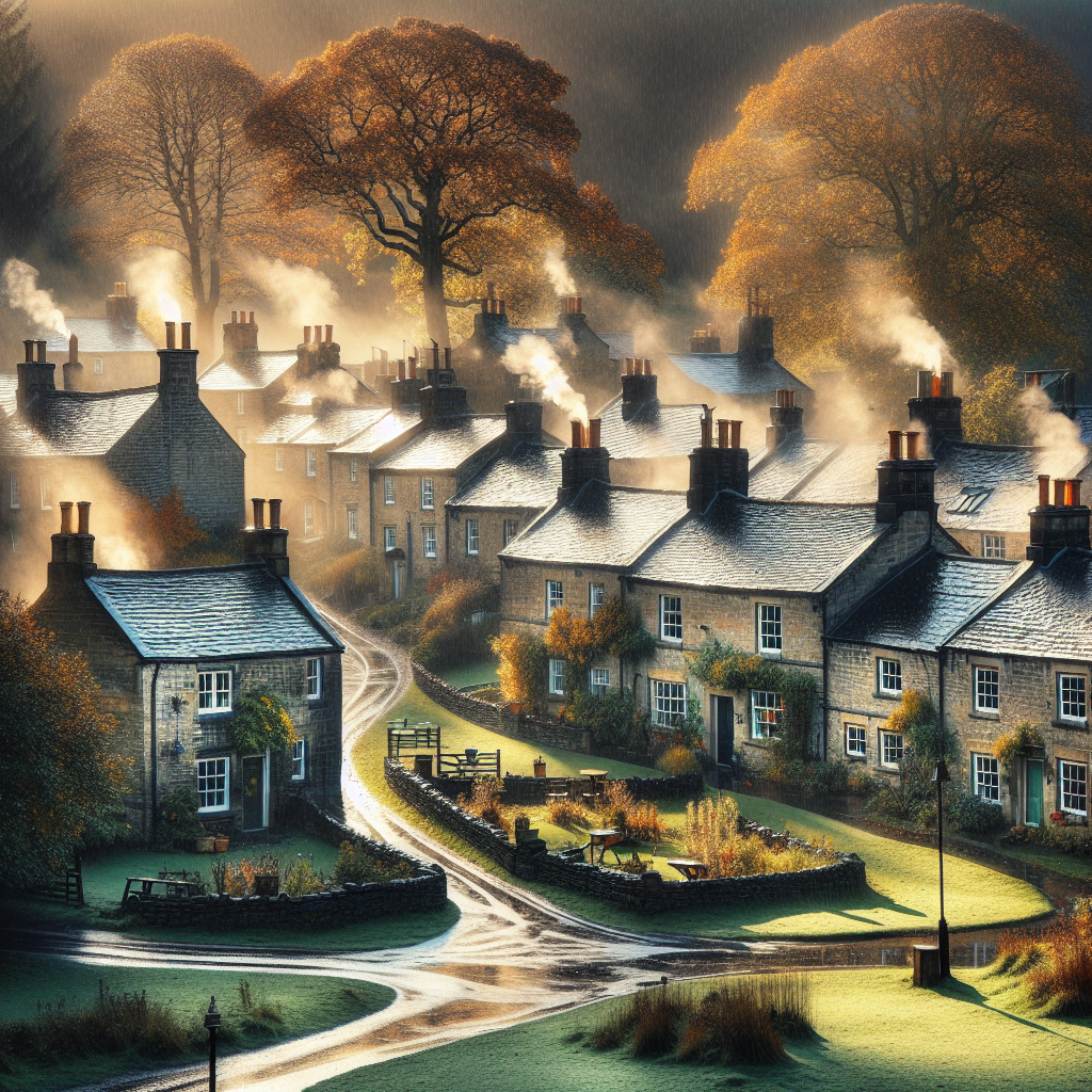 Friday 24th October

Good morning! It's shaping up to be a fresh and mostly clear day in the village, with the sun peeking through the clouds as we head into the afternoon. Just a slight chance of rain in the early evening, so not too much to worry about there. With temperatures staying fairly mild, it might be a lovely day to gather up some fallen leaves and make a start on that autumn compost pile. Or if you're feeling crafty, why not try pressing some of the colourful leaves to frame up for a bit of seasonal art at home? Enjoy the day!